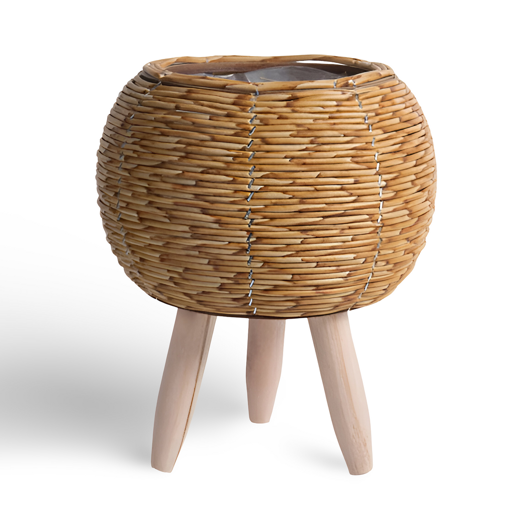 Künstlicher Korb Pflanzer Rustikaler Rattan Blumentopf