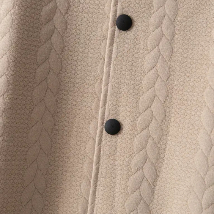 Men's Knit Sweater with Versatile Design 