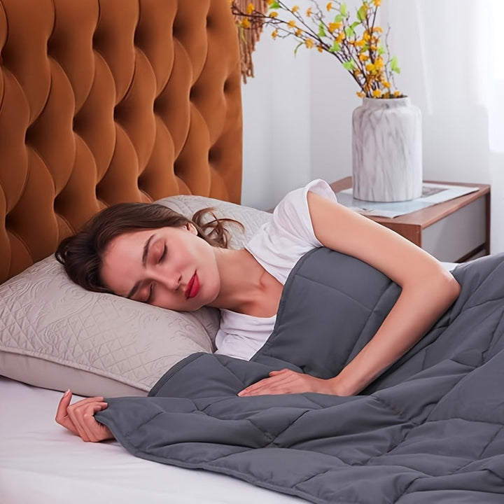 Weighted blanket, breathable and machine washable