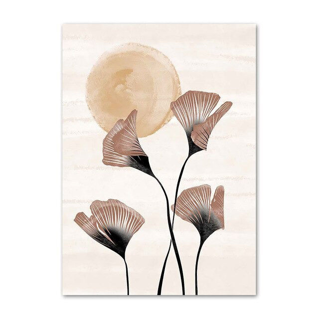 Leinwand-Wandkunst Boho Aquarelldruck-Set