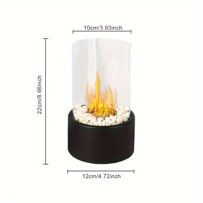 Decorative table fireplace lamp – ideal for home and cozy evenings
