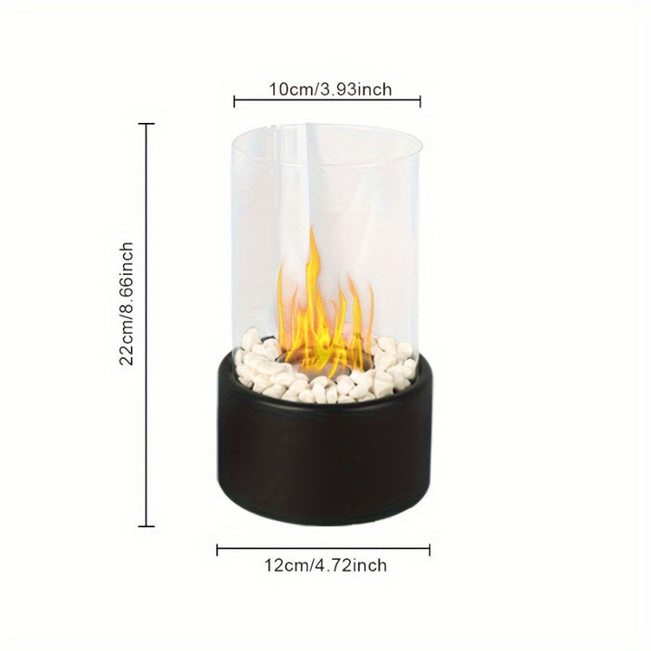 Decorative table fireplace lamp – ideal for home and cozy evenings