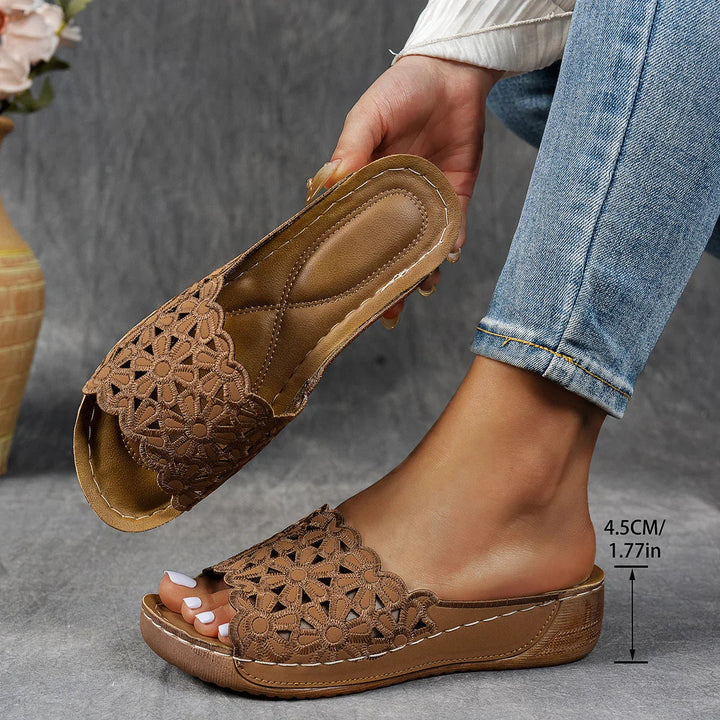 Stylish Fishnet Strap Sandals for Women