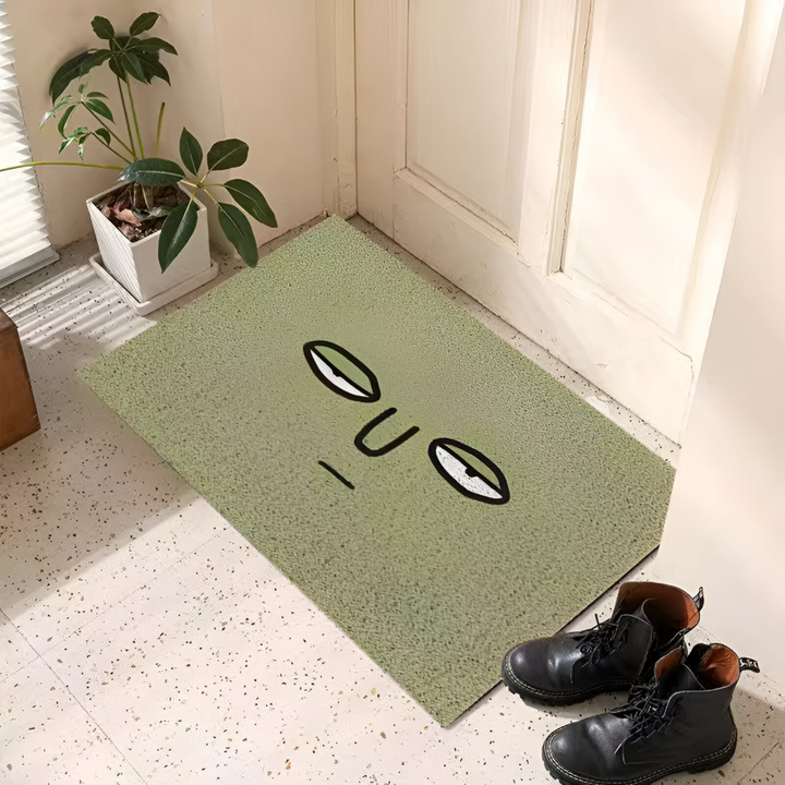 PVC-Rutschfester Fußmatte mit Smiley-Gesicht Bedruckter Eingangsbereich-Teppich
