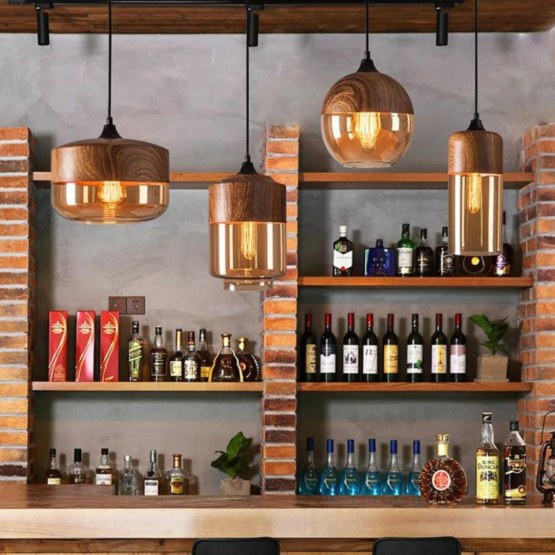 Hängeleuchte Holz Glas – Skandinavisches Design für Esszimmer und Wohnzimmer