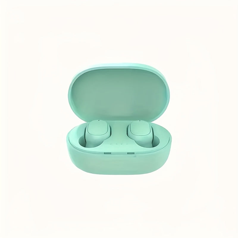 Compact wireless in-ear headphones with charging case for sports and everyday use
