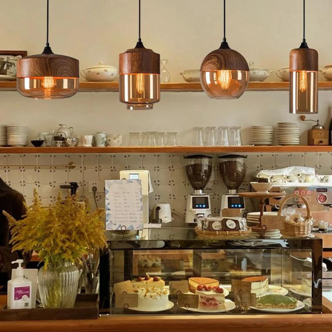 Hängeleuchte Holz Glas – Skandinavisches Design für Esszimmer und Wohnzimmer