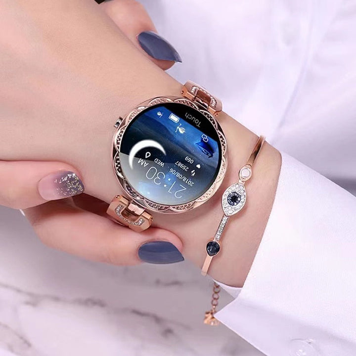 Waterproof fitness smartwatch with activity tracking