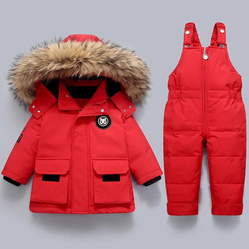 Children's Winter Set with Jacket and Padded Overall 