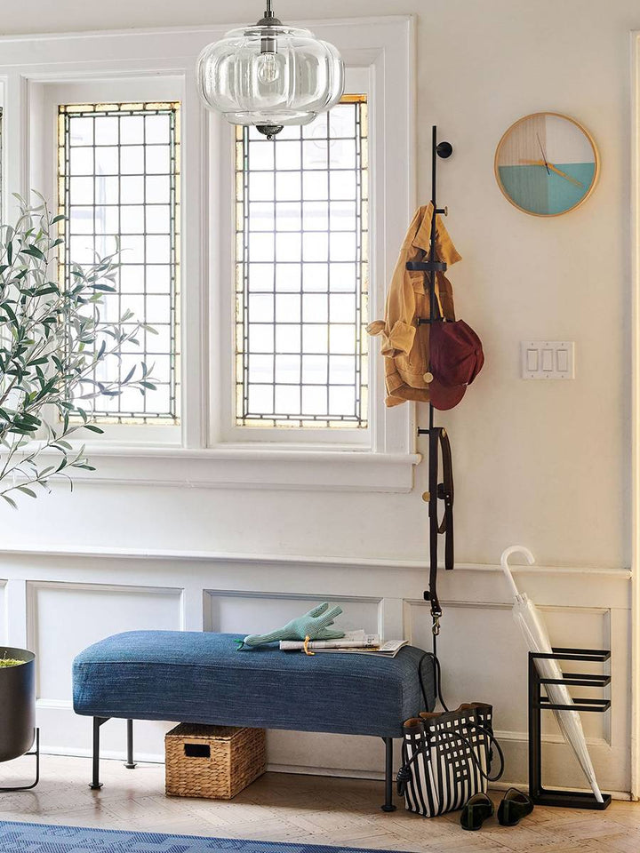 Vintage ceiling light made of frosted glass