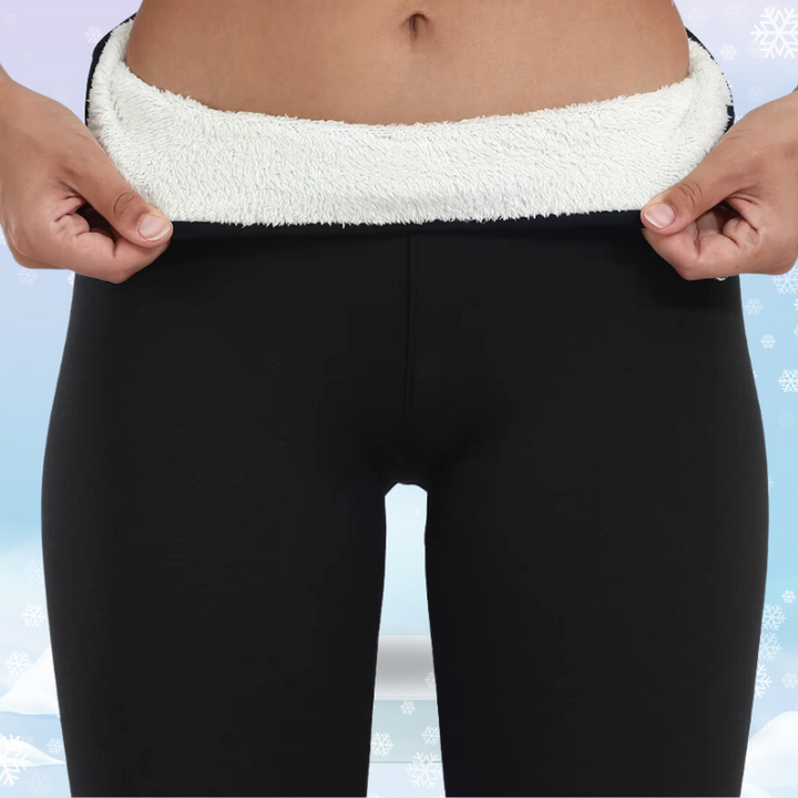 Damen Thermo Leggings Mit Fleecefutter Für Winter