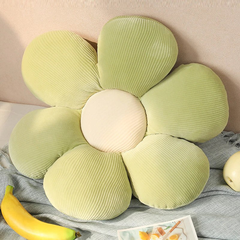 Dekokissen Samt Blumenform 40 Cm