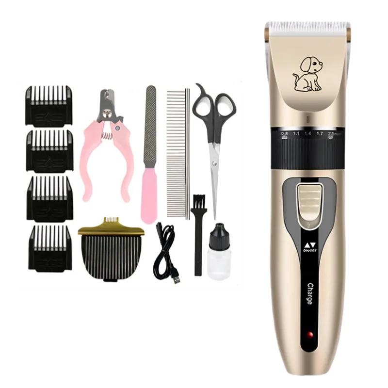 Quiet dog hair clipper – Cordless clipper with precision blades &amp; long battery life