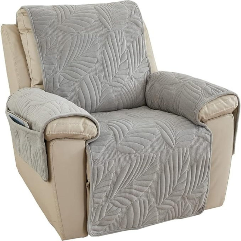 Armchair cover – leaf pattern throw for recliners