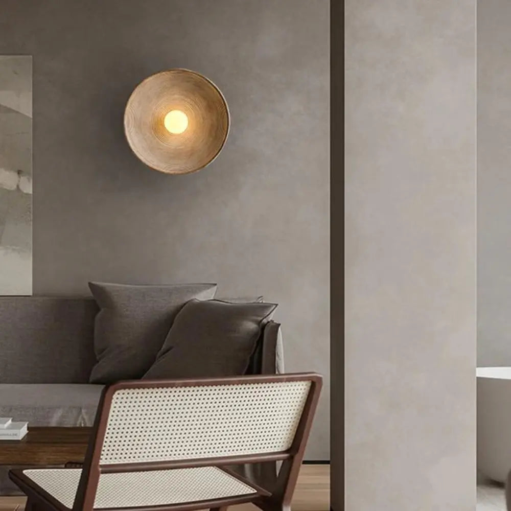 Minimalist organic LED wall light for living room and bedroom