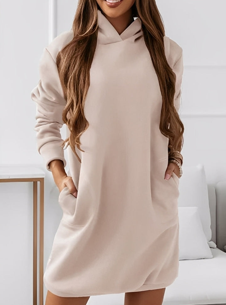Women's Mini Hoodie Dress with Modern Cut