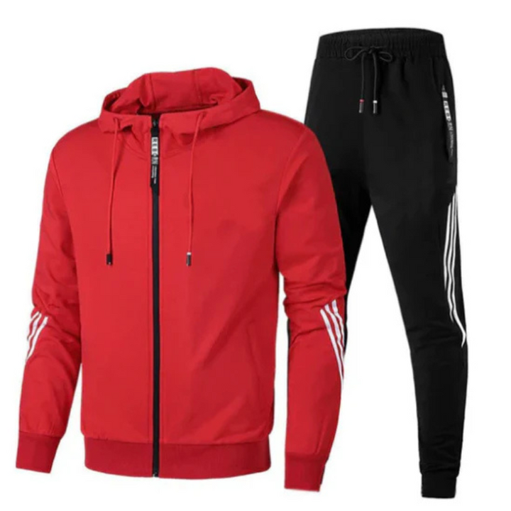 Men's Two-Piece Tracksuit with Sporty Design 