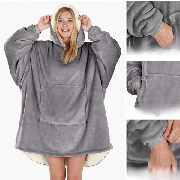 Women's Oversized Hooded Blanket Sweatshirt