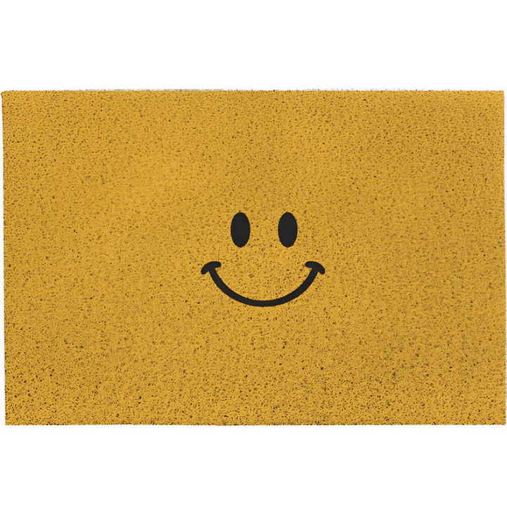 Cute smiley face doormat – non-slip &amp; water-absorbing for the entrance area