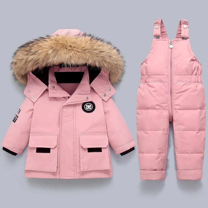 Children's Winter Set with Jacket and Padded Overall 