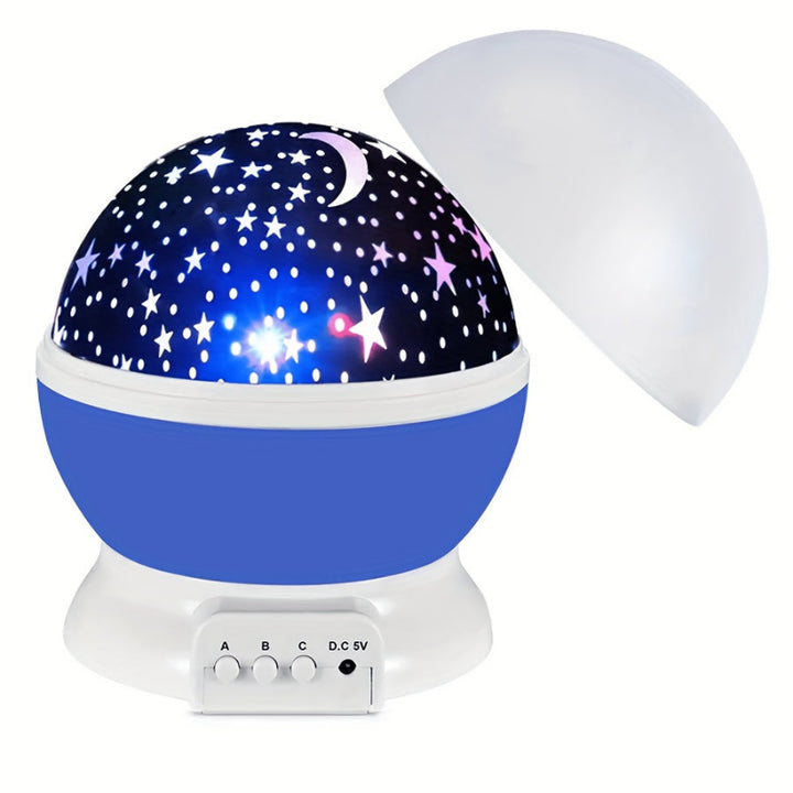 360° Starry Sky Projector with 12 Color Modes – LED Galaxy Night Light