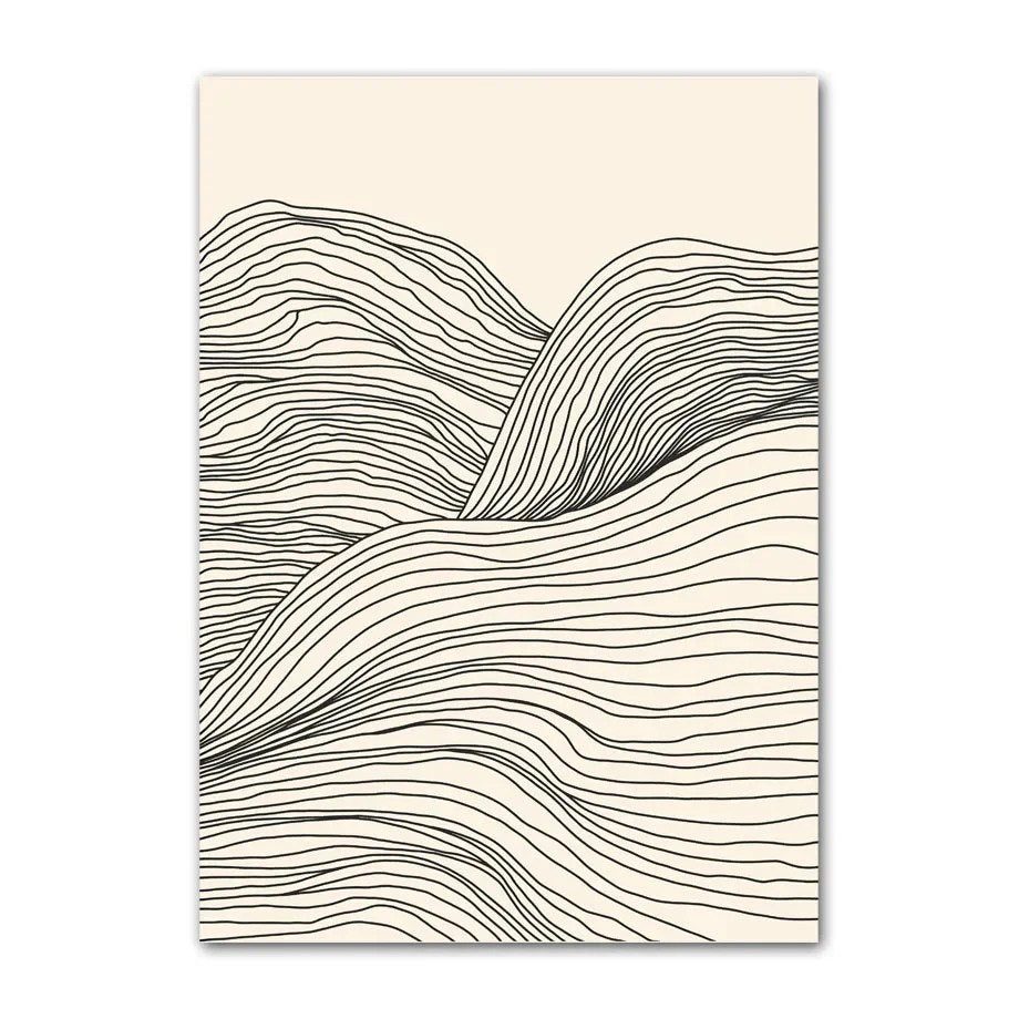 Leinwandbild Minimalistisch Blassbraun