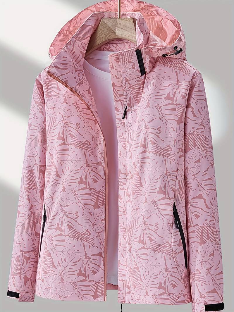 Women's hooded jacket, water and wind resistant