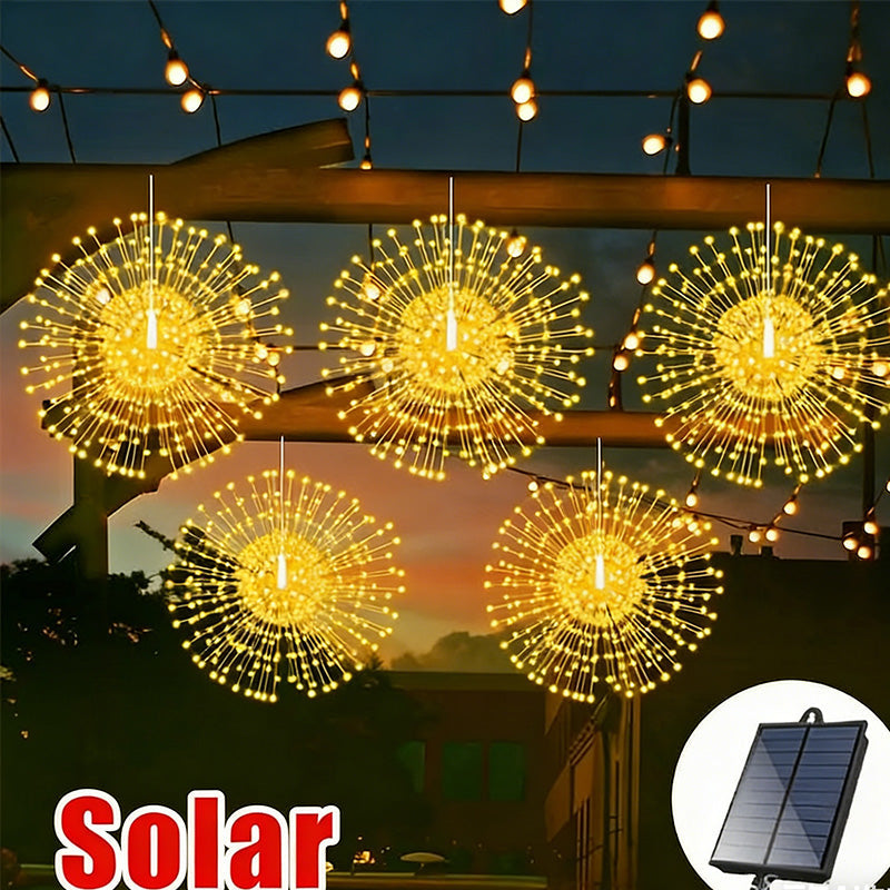 Solarleuchte Feuerwerk Mit Dämmerungssensor
