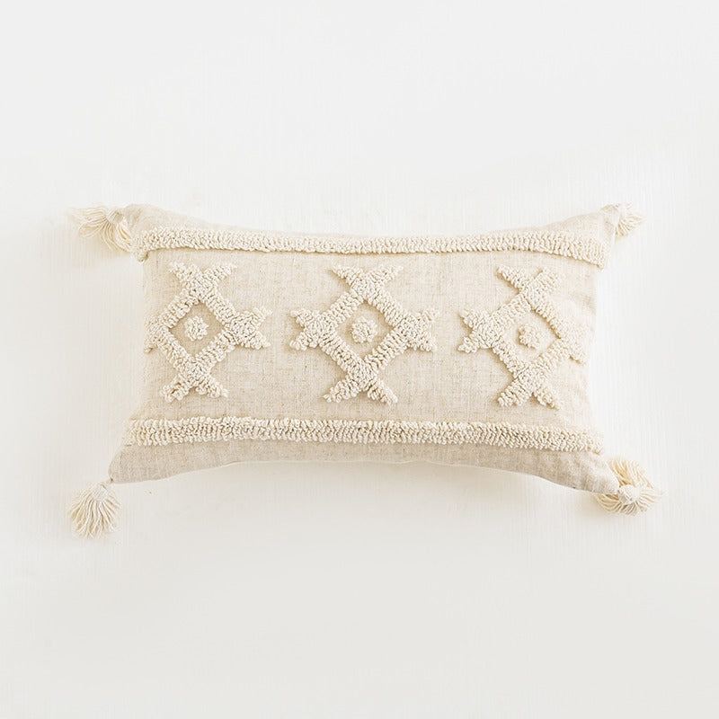 Bügelfreier Kissenbezug Beige Boho Design