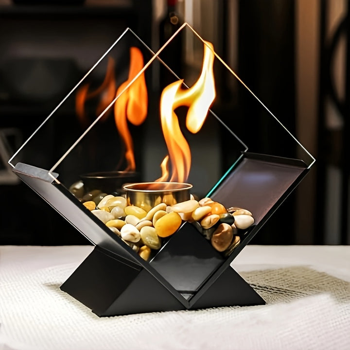 Einzigartiger tragbarer Heizstrahler aus Metall mit Kerzenheizung für draußen und drinnen