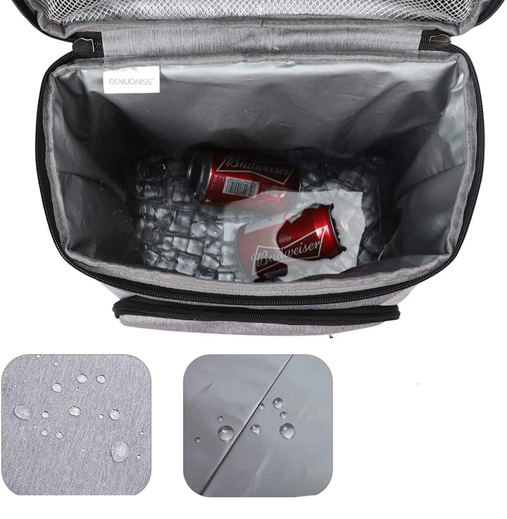 Cooler backpack with long cooling performance and water-repellent design