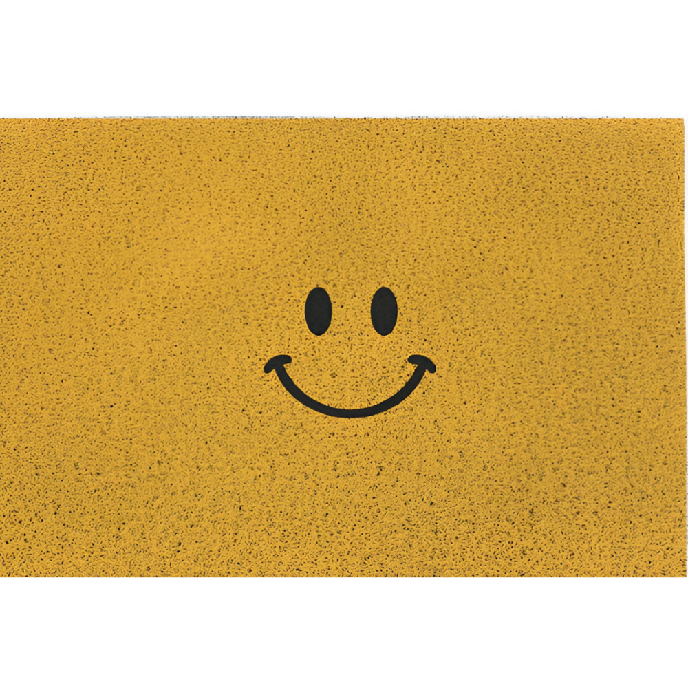 PVC-Rutschfester Fußmatte mit Smiley-Gesicht Bedruckter Eingangsbereich-Teppich