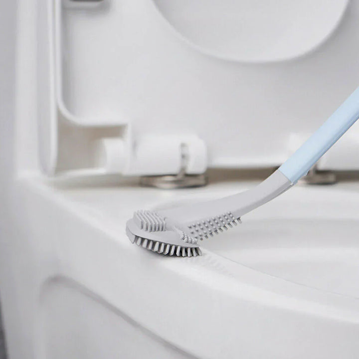 Hygienic toilet brush with holder