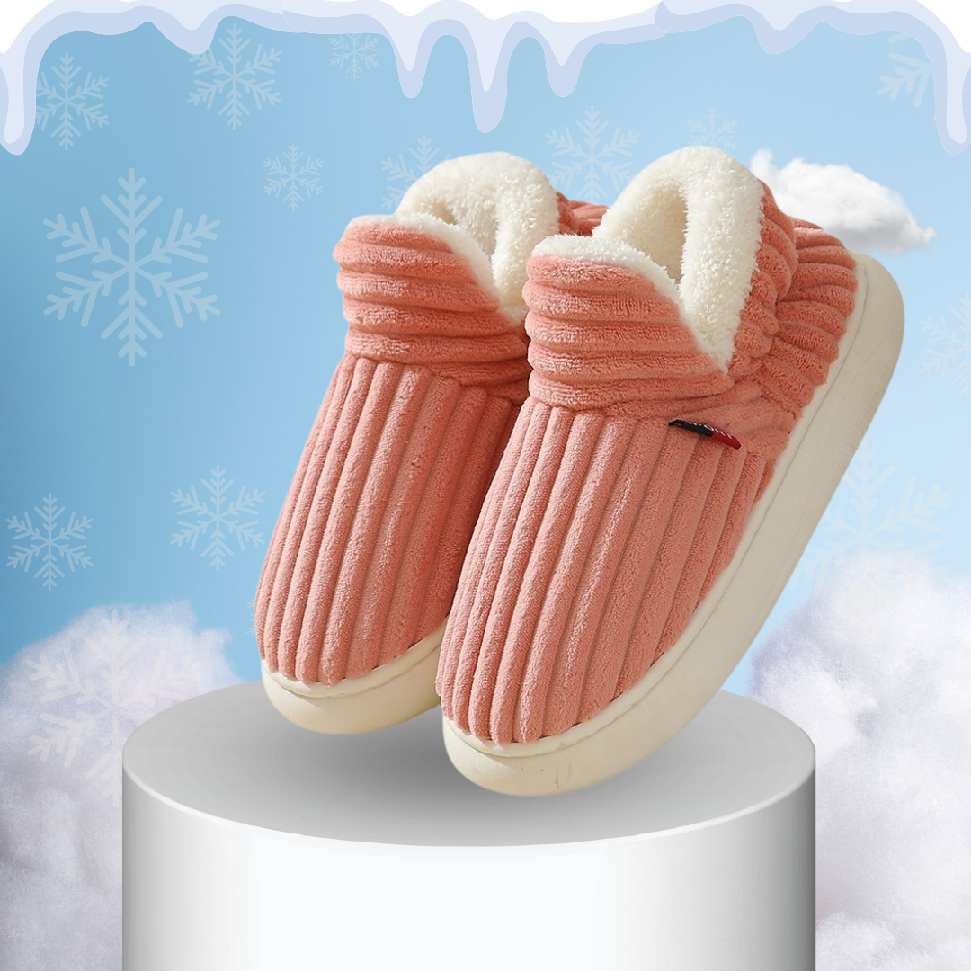 Women's Winter Slippers with Plush Lining 