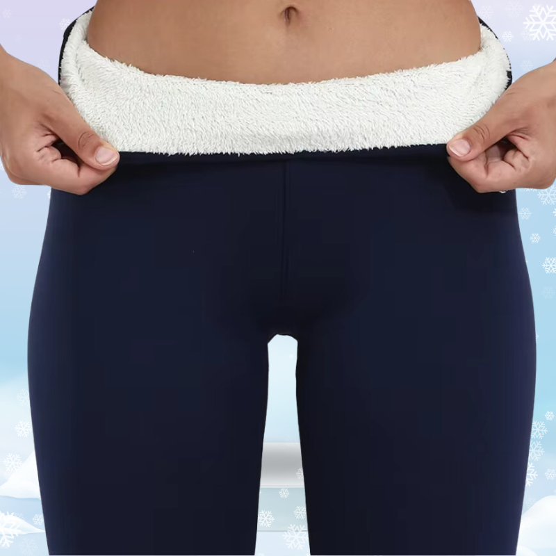 Damen Thermo Leggings Mit Fleecefutter Für Winter