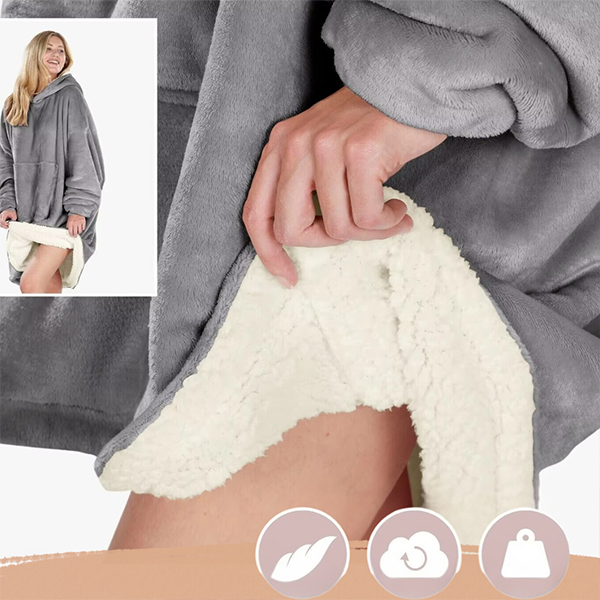 Women's Oversized Hooded Blanket Sweatshirt