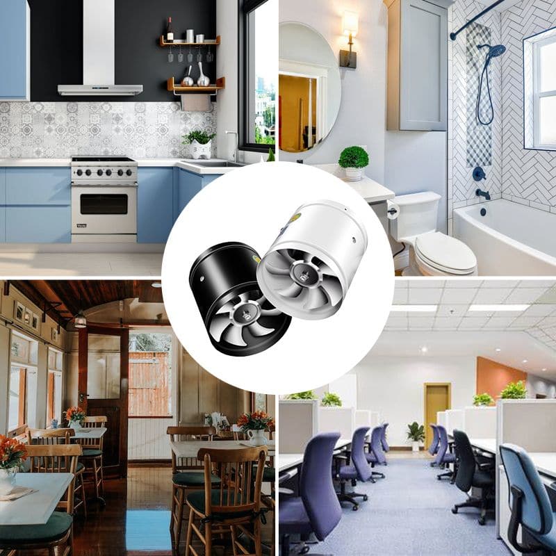 Quiet exhaust fan with strong suction power – ideal for kitchen &amp; bathroom