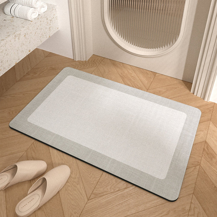 Minimalist Non-Slip Bathroom Mat – Super Absorbent &amp; Quick Drying