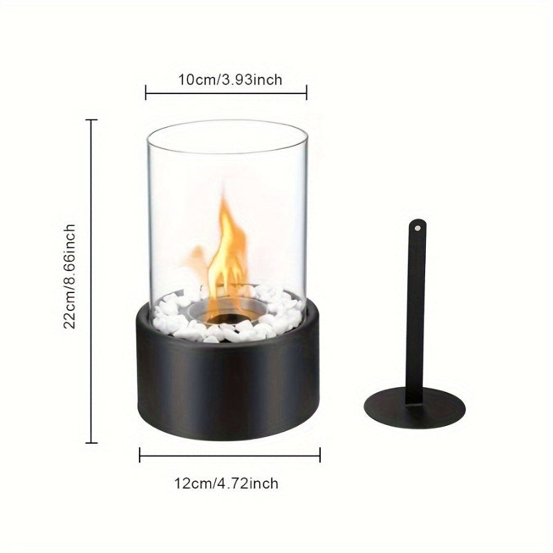 Decorative table fireplace lamp – ideal for home and cozy evenings
