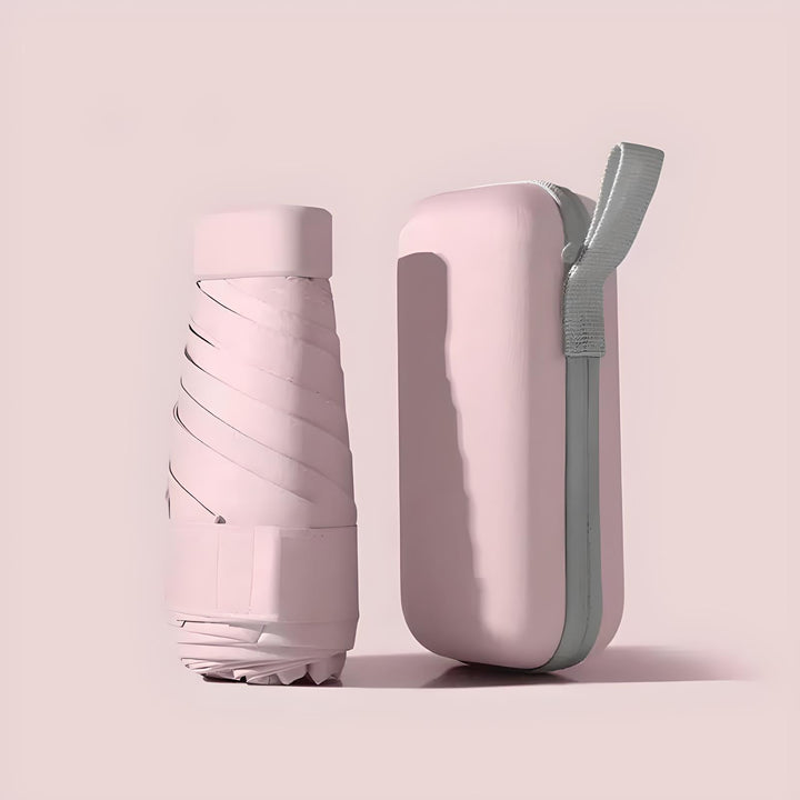 Compact travel umbrella with waterproof cover – windproof &amp; ultralight