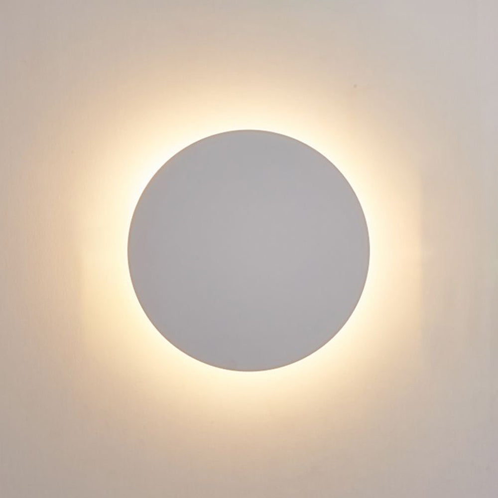 Round modern LED wall light for bedroom and living room