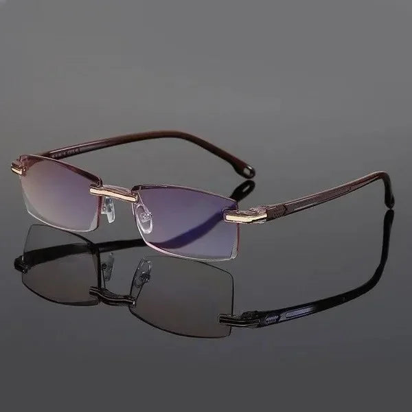 Rimless sunglasses with UV protection – ultra-lightweight &amp; stylish for men