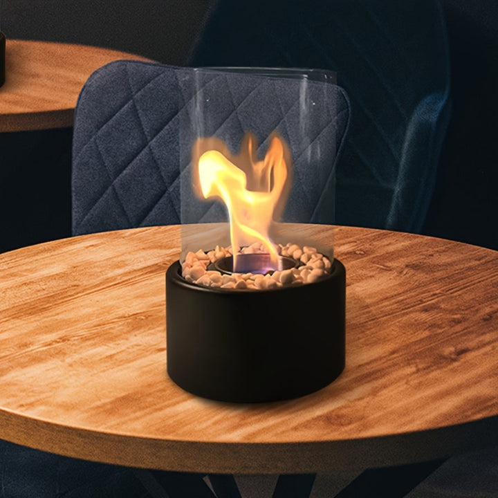 Decorative table fireplace lamp – ideal for home and cozy evenings