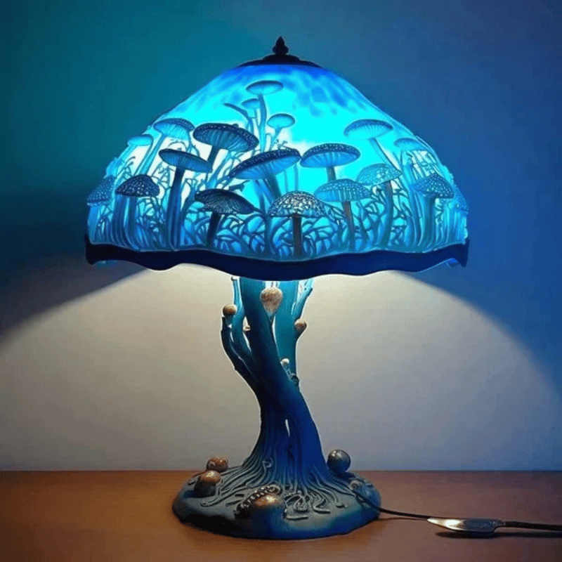 Stained glass table lamp - Decorative, cozy light