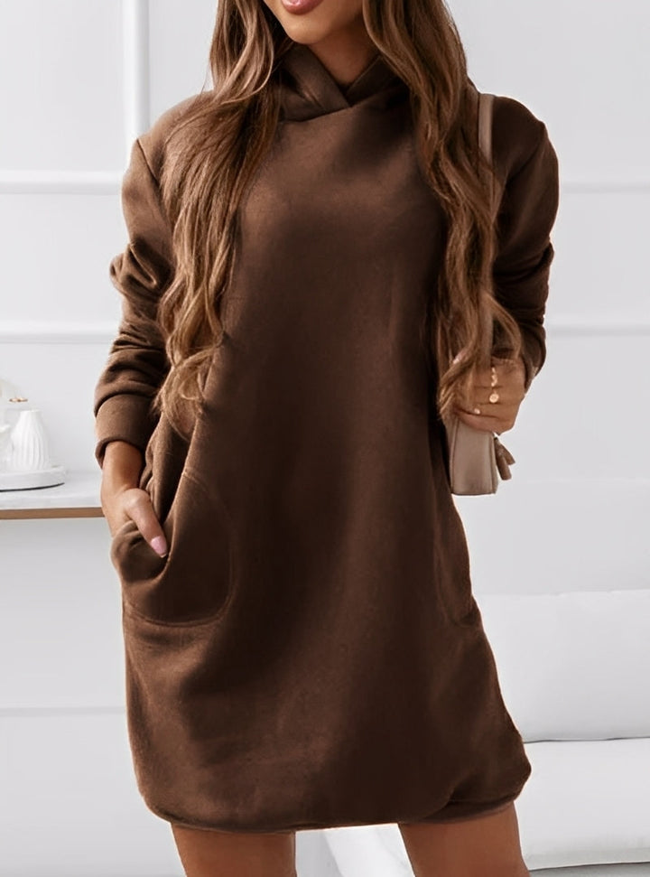 Women's Mini Hoodie Dress with Modern Cut