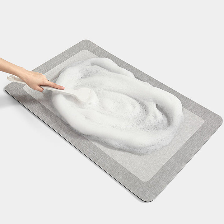 Minimalist Non-Slip Bathroom Mat – Super Absorbent &amp; Quick Drying
