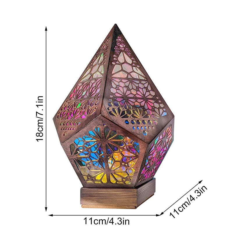 Decorative retro floor lamp with color-changing effect