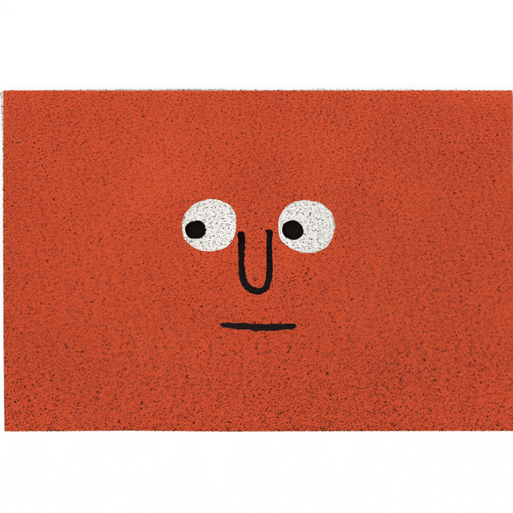 Cute smiley face doormat – non-slip &amp; water-absorbing for the entrance area