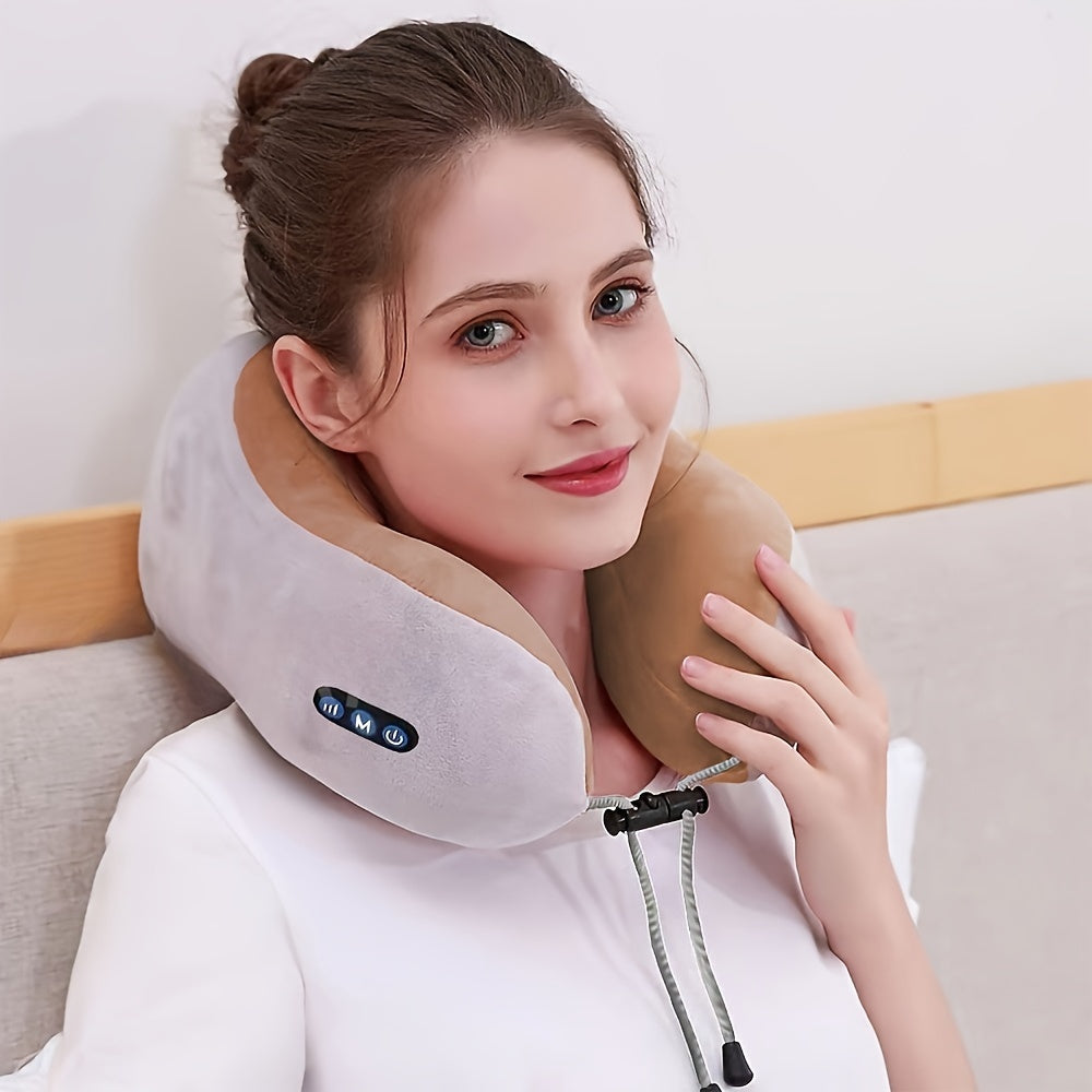 Electric neck pillow for women – U-shaped massage pillow with USB charging