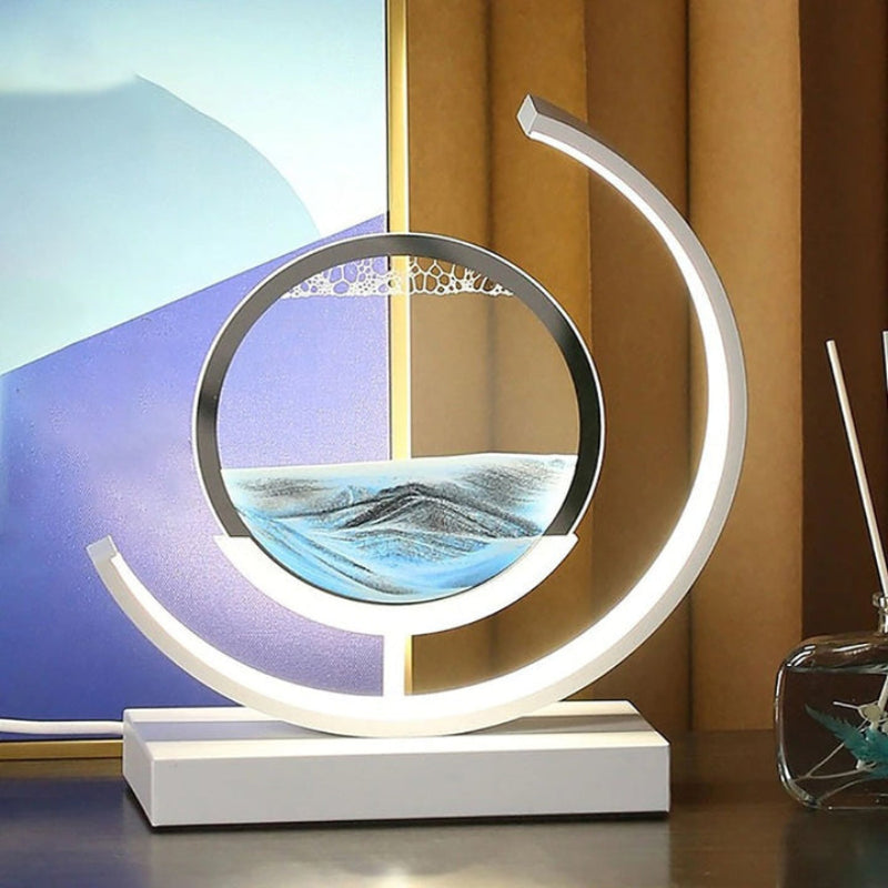 Calming Sand Art Table Lamp - Peaceful Home Decoration
